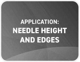 Needle Height and Edges Button