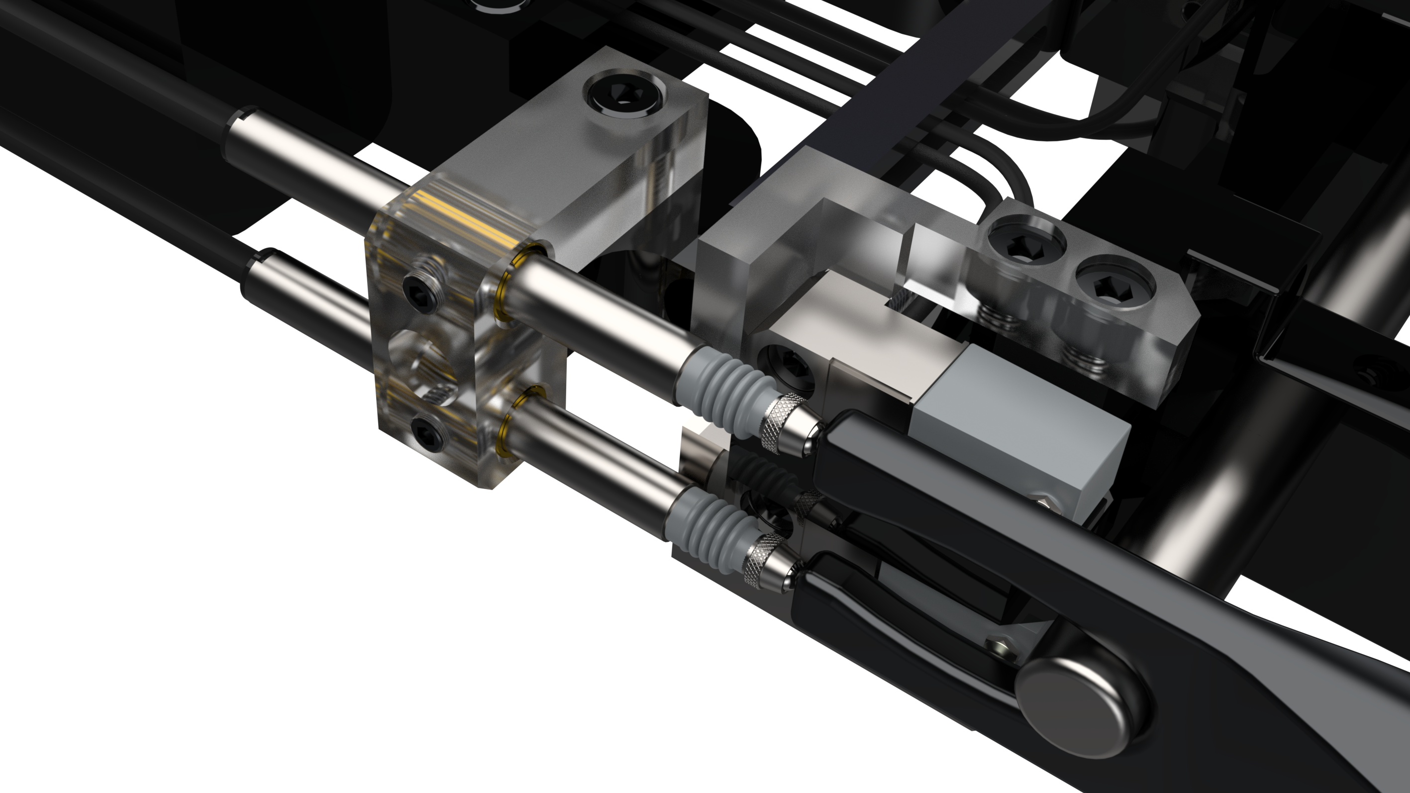 LVDT for measuring bicycle fork